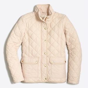 J. Crew Beige Quilted Puffer Jacket (XS)
